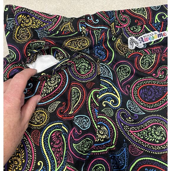 Royal & Awesome Men's Size 32 Paisley Shorts Outdoor Golf Wear -Tee Holder EUC! - Picture 8 of 16